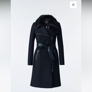 SOLD!!!!! NWOT Mackage Nori wool coat w fur